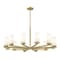 Z-Lite Danica 12 Light Chandelier, 39in. W x 17.5in. H, Modern Gold 3044-12MGLD - alternate 2